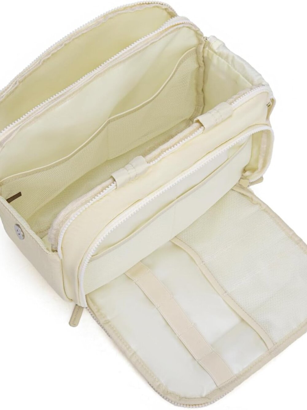 Travel Toiletry Bag for Women, Large Wide Open Puffy Makeup Bag Organizer with B - Picture 3 of 7